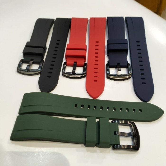 TALI KARET RUBBER STRAP LENGKUNG CURVED DIVER STRAP 20MM 22MM PREMIUM
