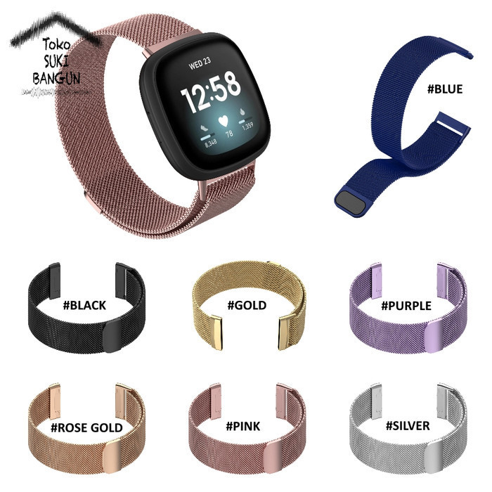 TALI JAM FITBIT SENSE & FITBIT VERSA 3 MILANESE STEEL WATCH BAND STRAP