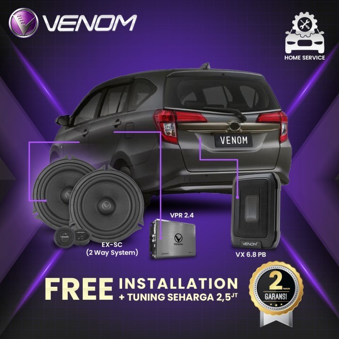 Venom Express Toyota Calya Paket Audio Mobil Gratis Pasang Tuning