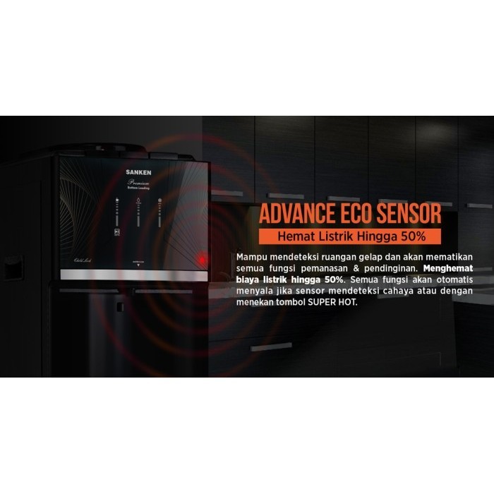 Sanken Dispenser Infinite Series Bottom Loading Db-12Ss-Bk Premium