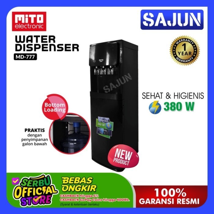 Mito Md-777 Water Dispenser Galon Bawah Md777