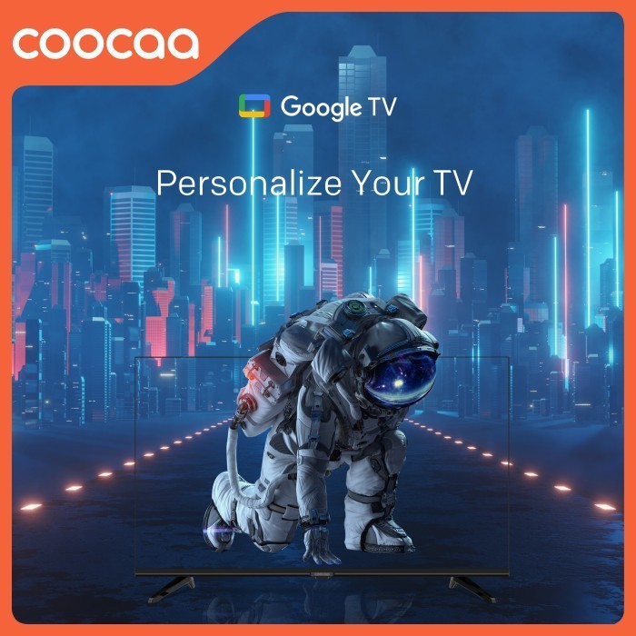 [Google Tv] Coocaa 43 Inch Smart Led Tv - Flicker Free (Coocaa 43Z72)