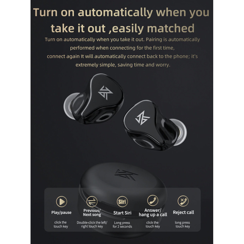 Kz Z1 Pro Tws Wireless Earphone Headset Earbuds Bluetooth Alt S1 S2