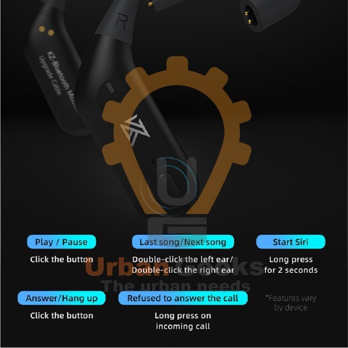 Kz Az09 Pro Knowledge Zenith Aptx Tws Earhook Hd Bluetooth Adapter