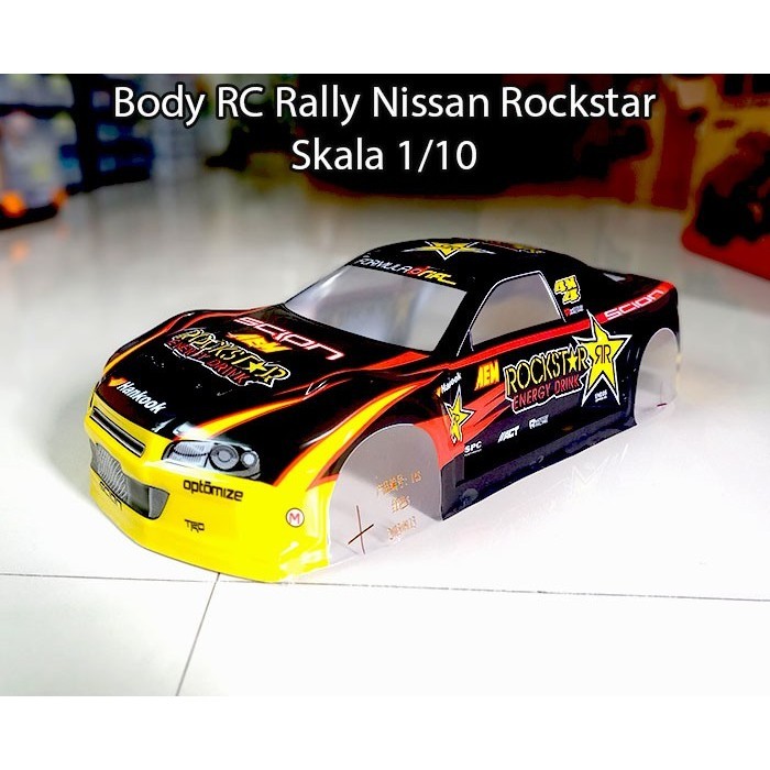 Body RC Rally Nissan Rockstar Skala 1/10