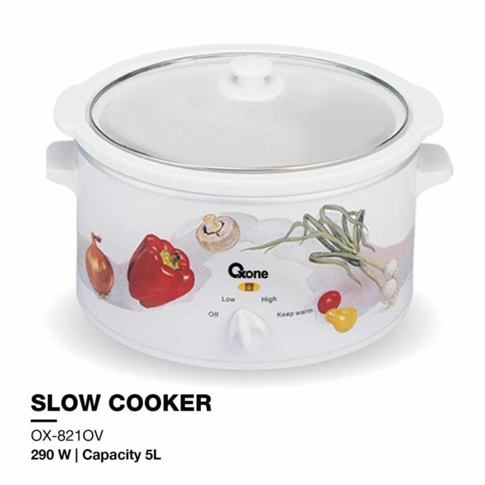 Oxone Ox 821 Ov Slow Cooker [ 5 Liter ]