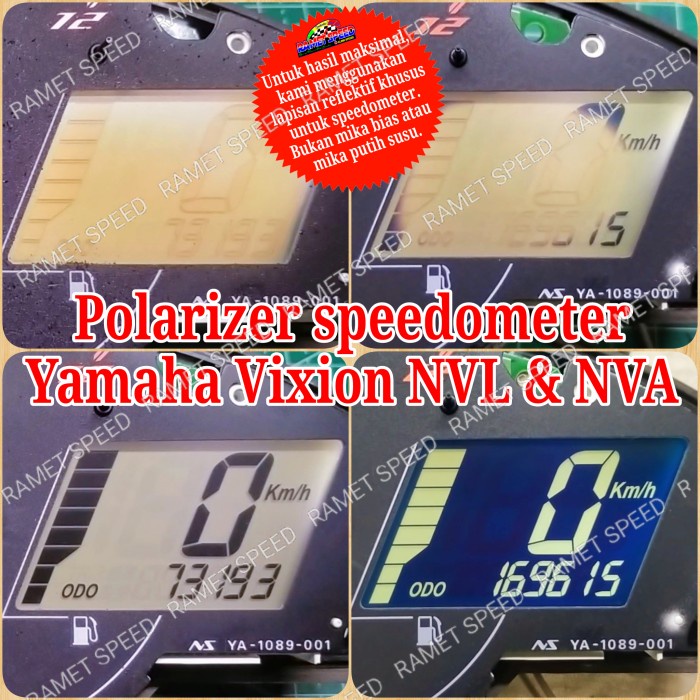 Update Polarizer speedometer Yamaha Vixion NVL pospeedometer vixion nvl