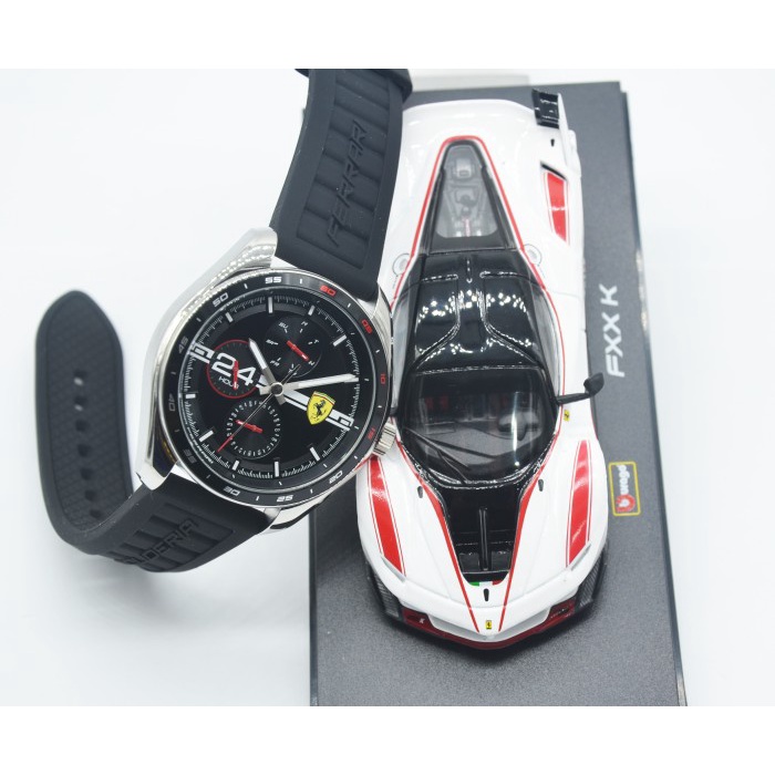 Ferrari 0870045 - Jam Tangan Pria - Bonus Miniatur Ferrari - Original