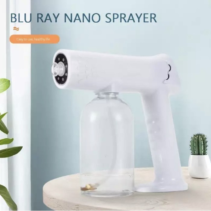 Wireless Nano Disinfectant Spray Mist Fogging Gun Uv Light Touchscreen