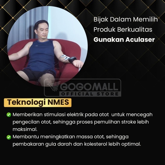 Aculaser Ultimate 14 Titik Laser + Nmes Terapi Menurunkan Kolesterol