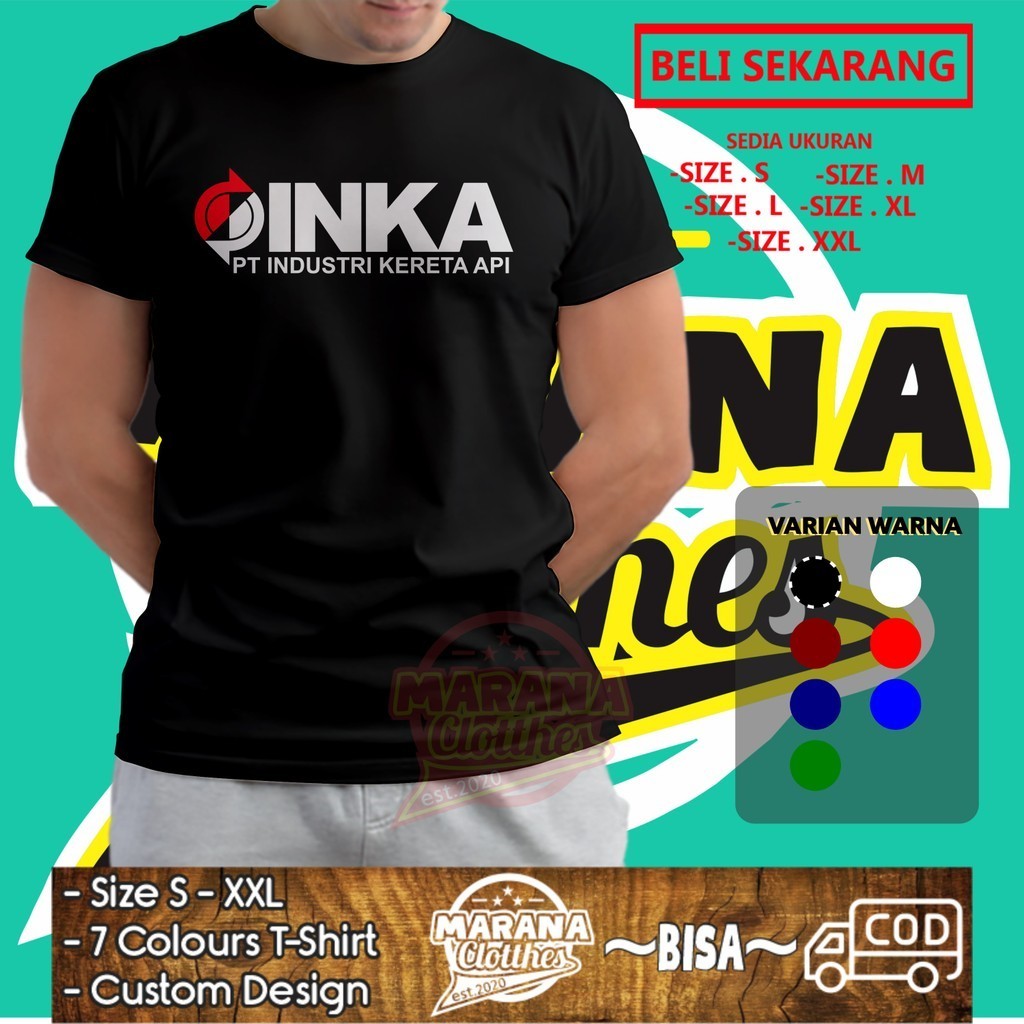 Kaos INKA PT Industri Kereta Api Kaos Distro