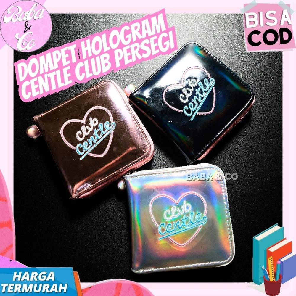 Dompet Hologram Centle Club Dompet Wanita Hologram Persegi Centle Cod Dompet Lonely Club Hologram