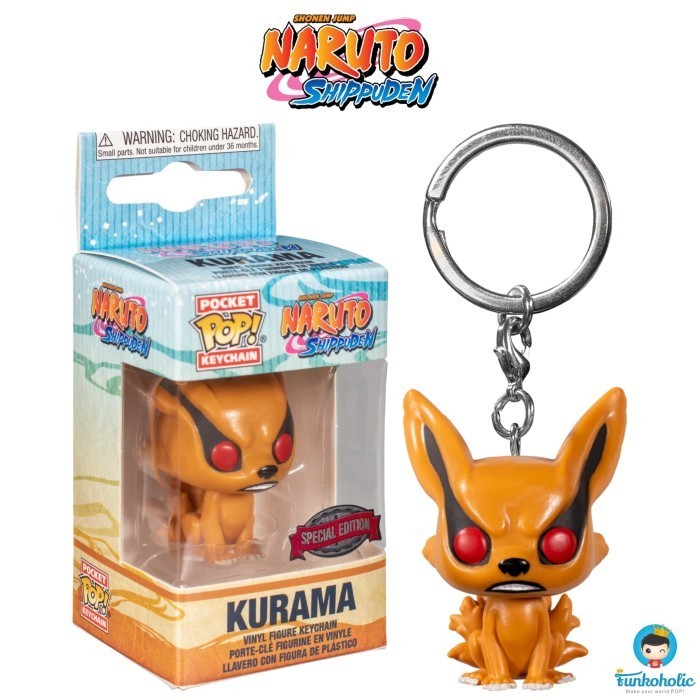 Funko Pocket POP Keychain Animation Naruto Shippuden Kurama EXCLUSIVE