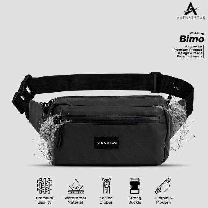 Diskon Gede Promo Kilat Tas Selempang Waterproof Bimo Waistbag Pria Kidattan