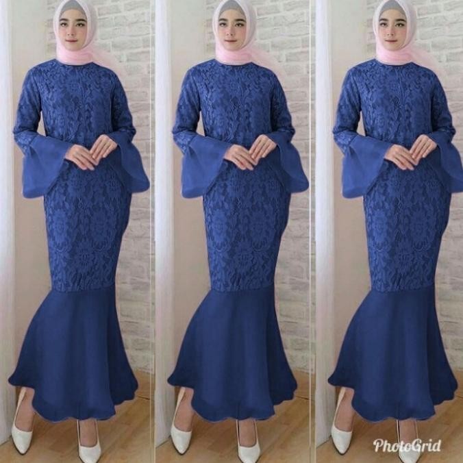Dress Duyung Brukat, Maxi Mermaid, Maxi Duyung , Dress Pesta Limited Edition