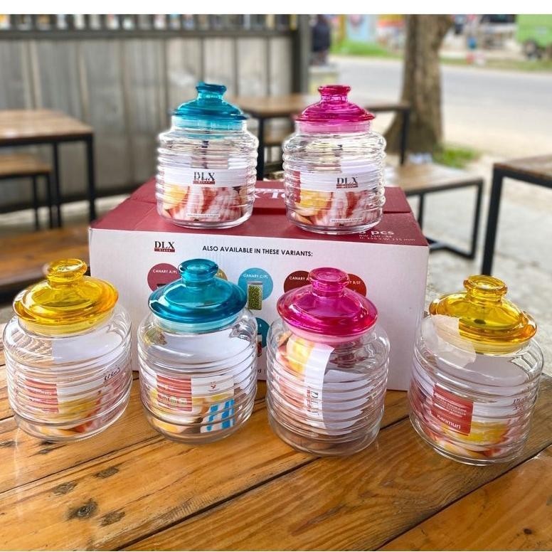 PROMO READY  TOPLES KANMURI TOPLES KUE KERING KACA SET ISI 6 IDUL FITRI LEBARAN