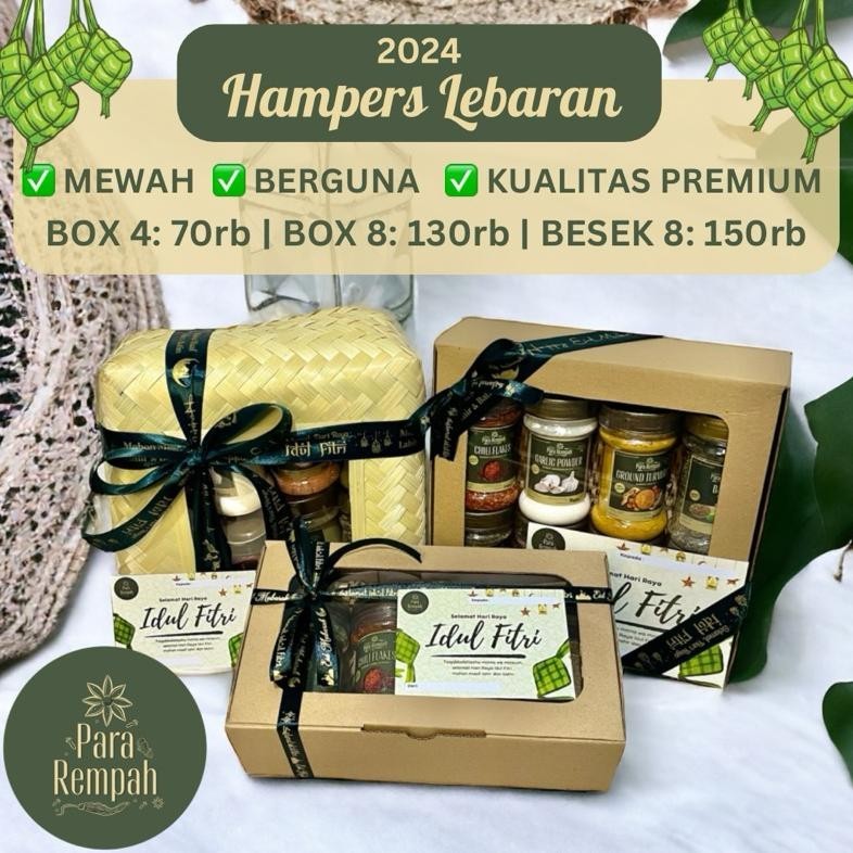 

READYY STOCK >>> HAMPERS LEBARAN IDUL FITRI 2024 | CUSTOM HAMPERS BUMBU DAPUR BUBUK PARA REMPAH / HAMPERS WEDDING / HAMPERS MEWAH / HAMPERS MURAH / PARA REMPAH / PARAREMPAH BUMBU DAPUR KUALITAS PREMIUM QUALITY / HAMPERS WEDDING