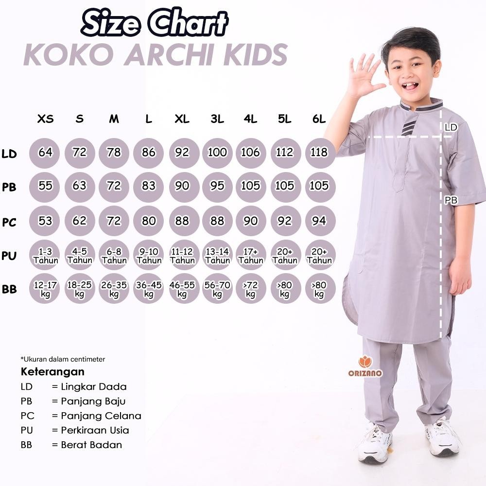 ORIZANO SET KOKO ARCHI X ARKA - SETELAN BAJU KOKO TURKI ANAK LAKI LAKI COWOK LENGAN PENDEK KATUN TOY