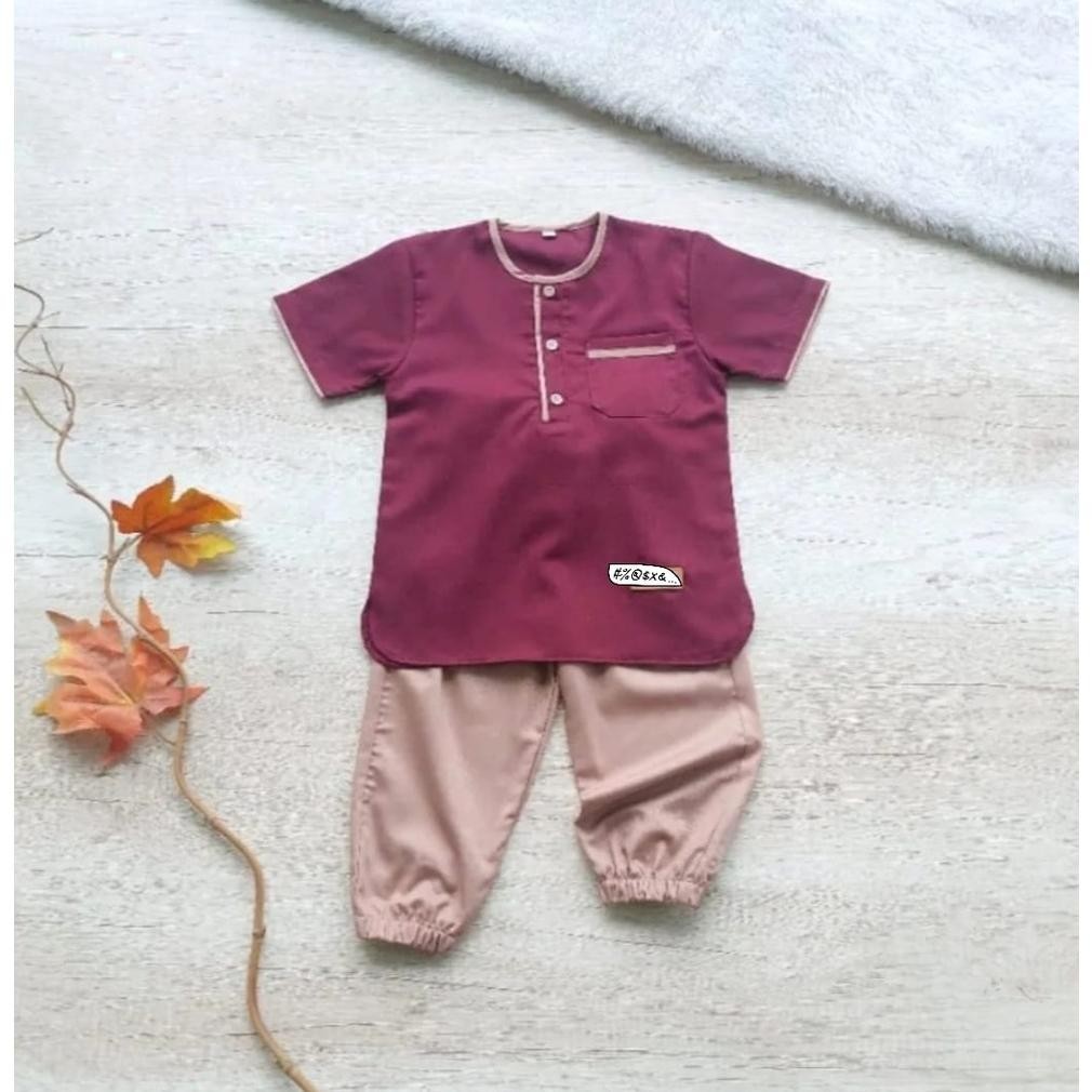BAJU KOKO ANAK LAKI-LAKI SETELAN BAJU KOKO JOGGER ANAK 1-8 TAHUN TERBARU SHOPEE