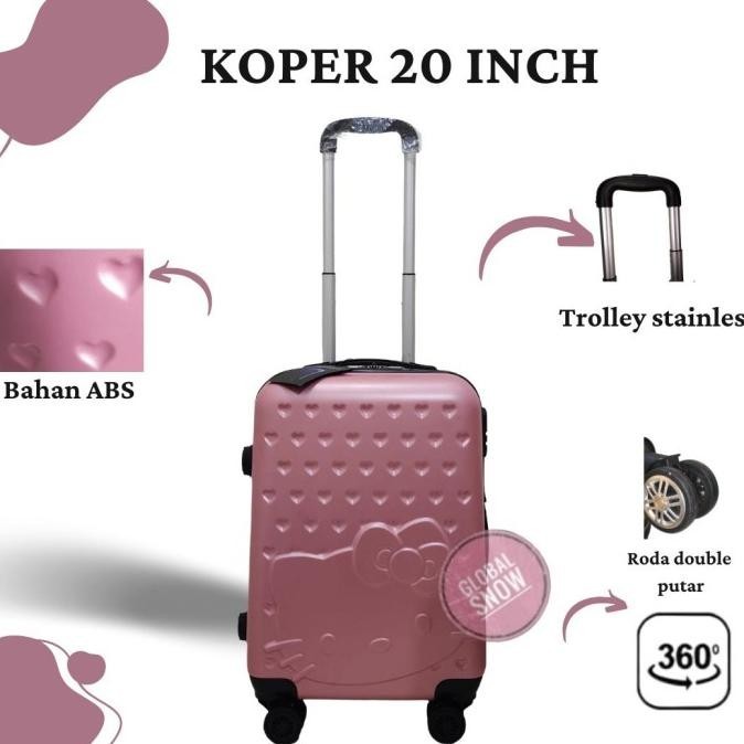 KOPER 20inch PINK MUDA HELLO KITTY
