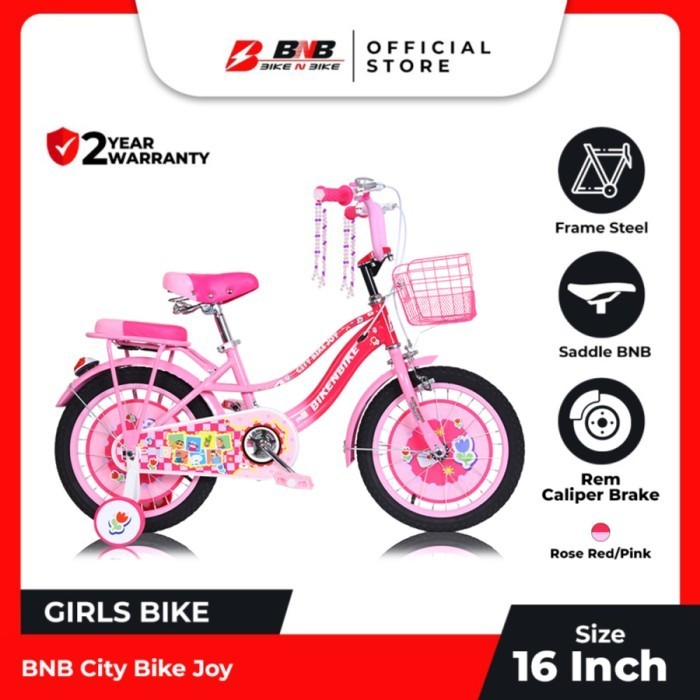 Sepeda Anak Perempuan BNB Ctb Joy "ukuran 16inch" - BikeNBike