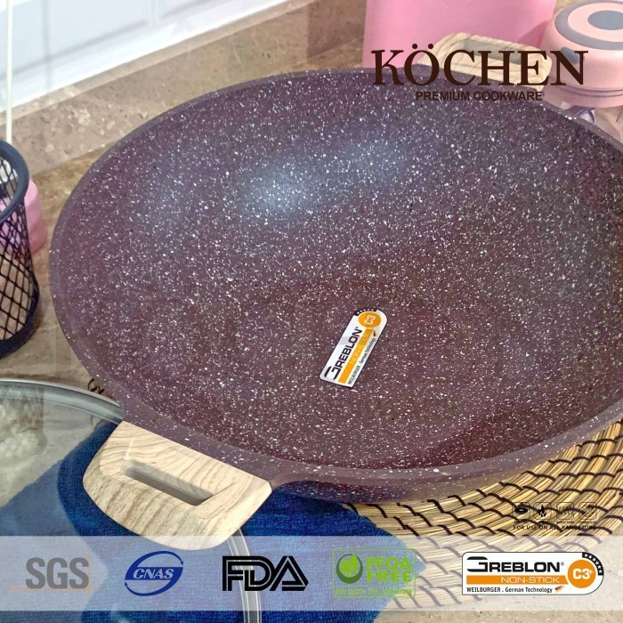 Kochen Granit Greblon C3 Germany Wok Pan 36Cm