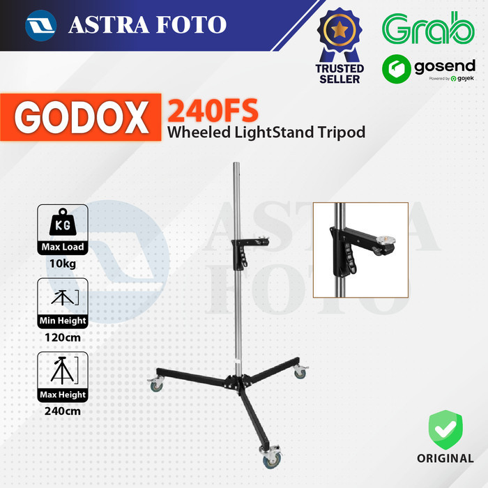 Godox 240Fs Wheeled Lightstand Tripod Stand Roda Godox - Light Stand