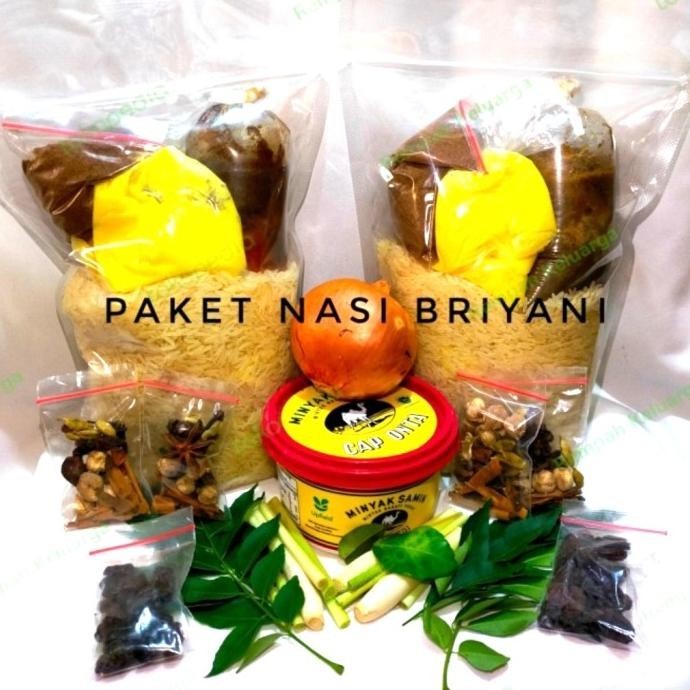 

BERAS BASMATI 1KG DAN BUMBU BRIYANI SIAP MASAK / BRIYANI INSTAN