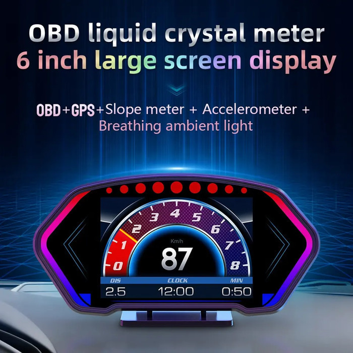 Car Head Up Display P3 Hud Obd2 Gps Speedometer Turbo