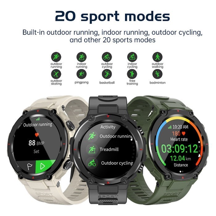 Eyd Navi R Gps Jam Tangan Smartwatch Pria Outdoor Waterproof 3Atm