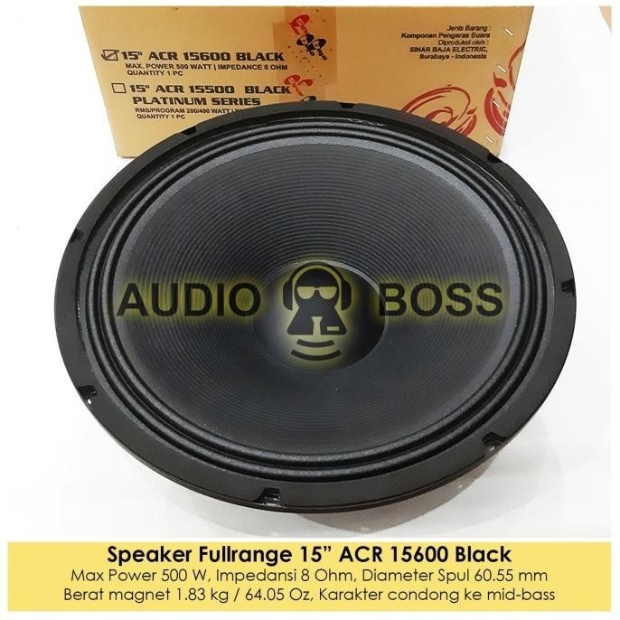 Speaker 15 Inch Acr 15600 Black / Speaker 15" Acr 15600 Keren