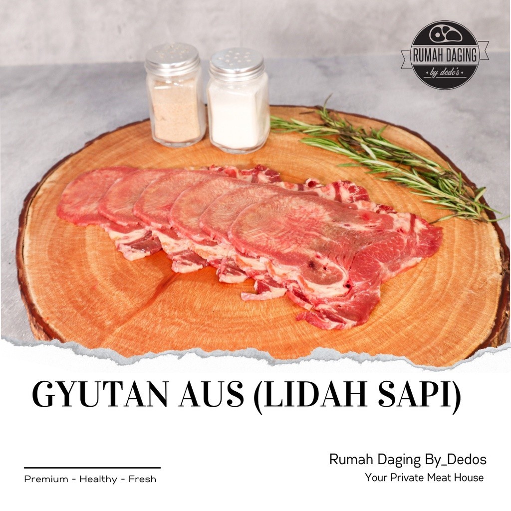 

Gyutan Aus 250Gr Daging Lidah Sapi Australia Daging Slice -Gratisongkir