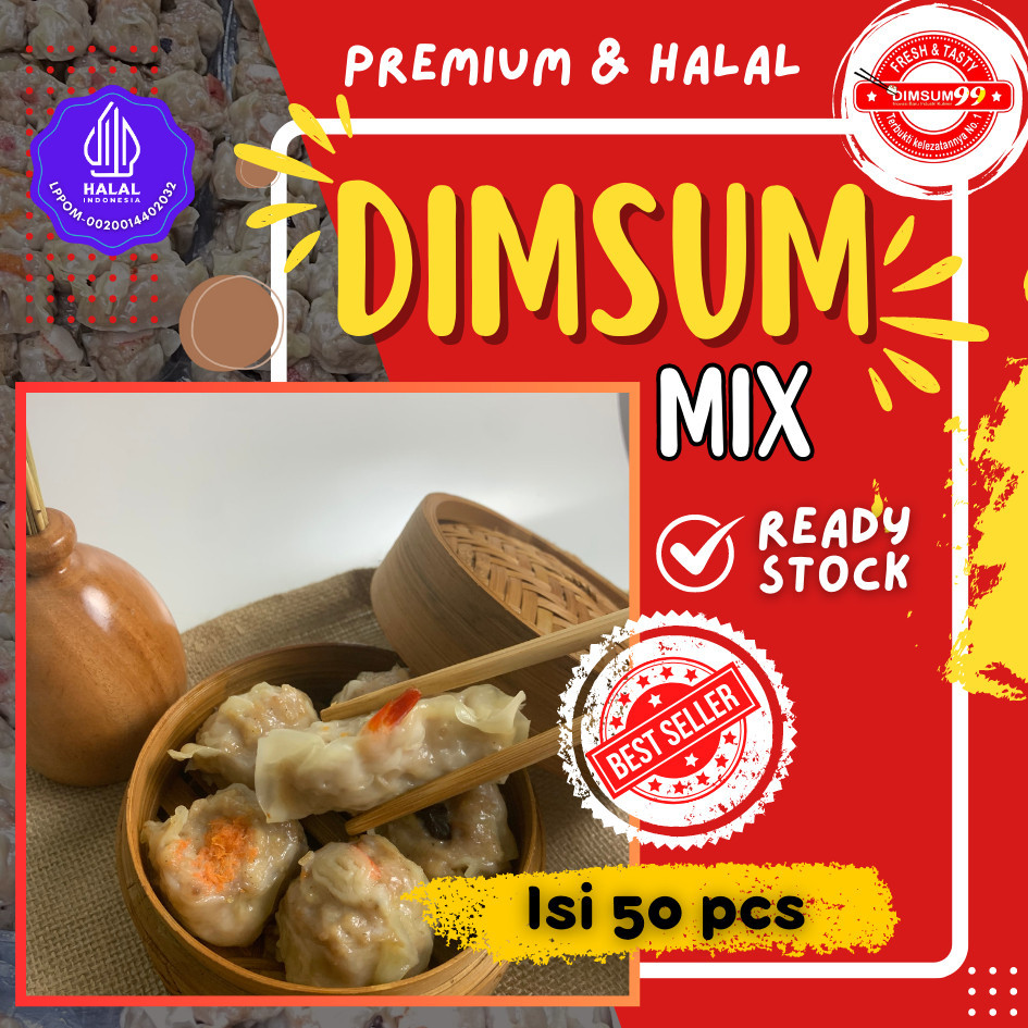 

Frozen Food Dimsum Ayam Isi 50 Pcs Gratis Dua Saos Merah & Hitam -Gratisongkir