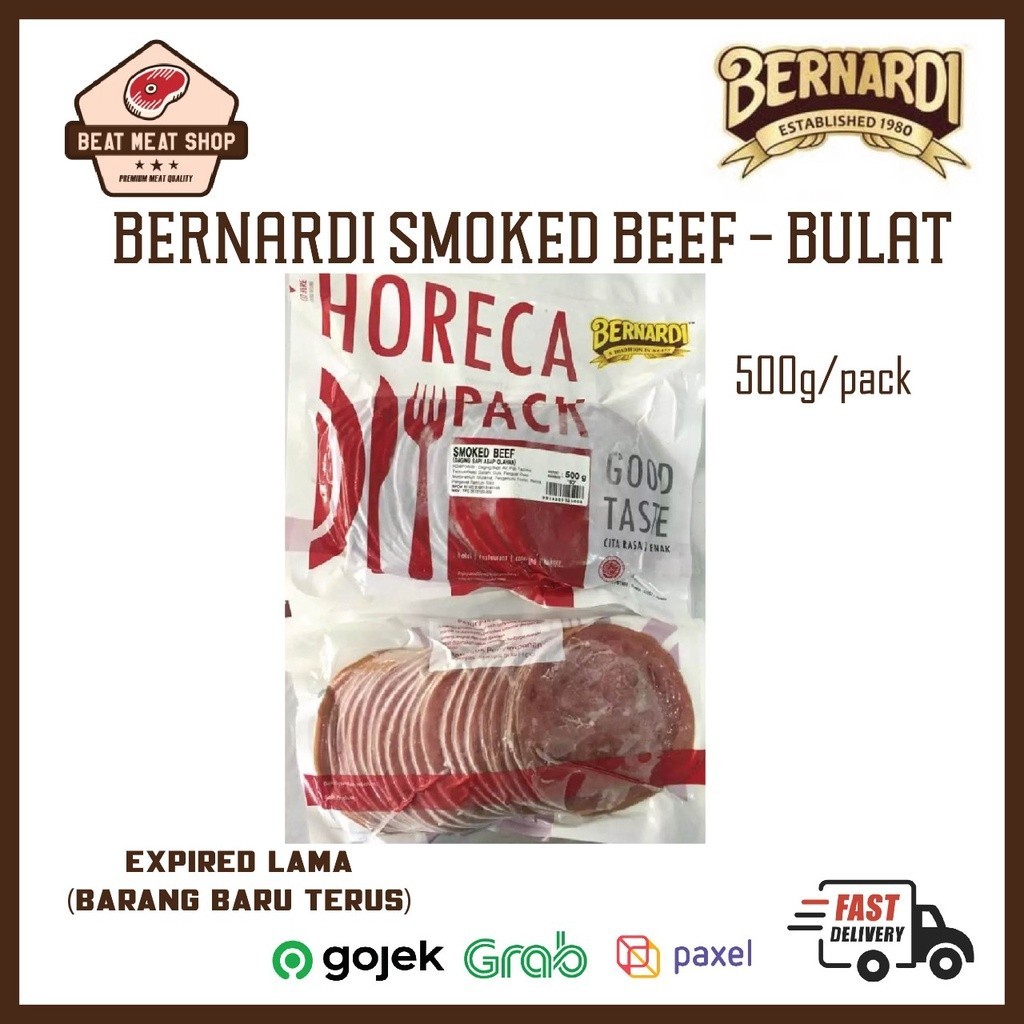 

Bernardi Smoked Beef 500 Gr Vp Horeca Pack -Gratisongkir