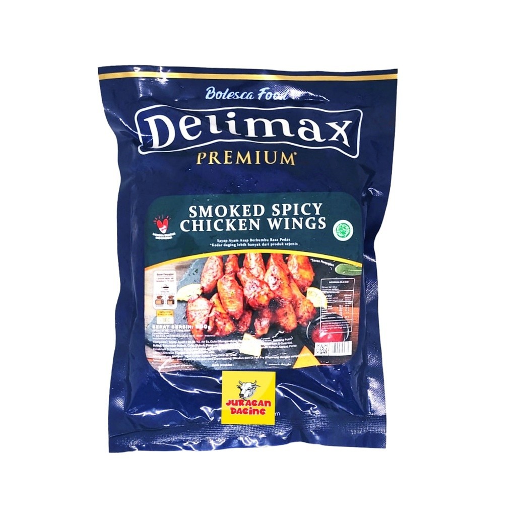 

Delimax Premium Smoked Spicy Chicken Wings 500Gr -Gratisongkir