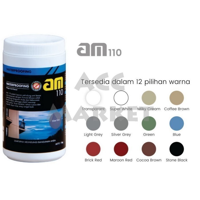 CAT TEMBOK PELAPIS ANTI BOCOR AM 110 1KG AM110
