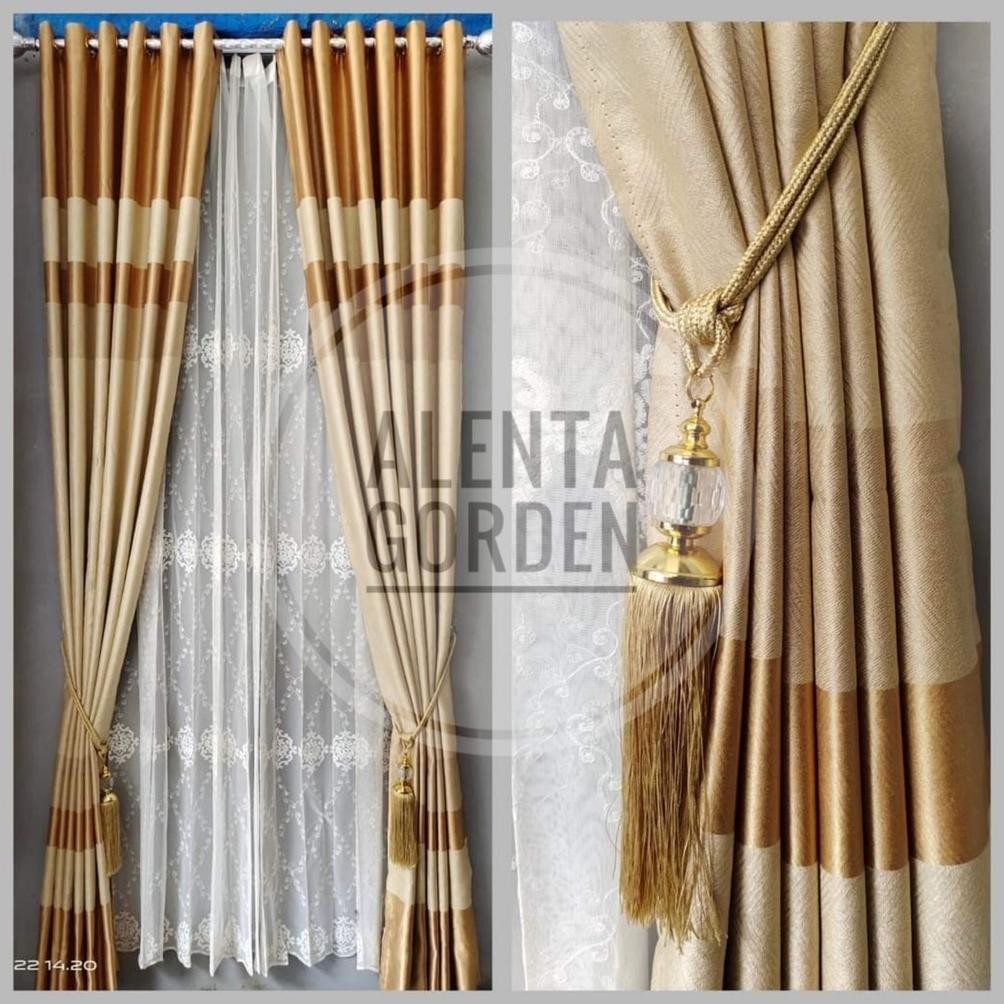 ADA PROMO GORDEN JENDELA MINIMALIS DAN PINTU BLACKOUT IMPORT WARNA GOLD MOTIF PELANGI UNTUK MODEL SM