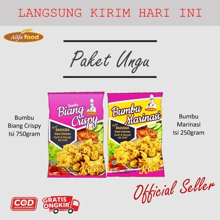 

Bumbu Biang Friedchicken + Biang Crispy + Asli Dijamin