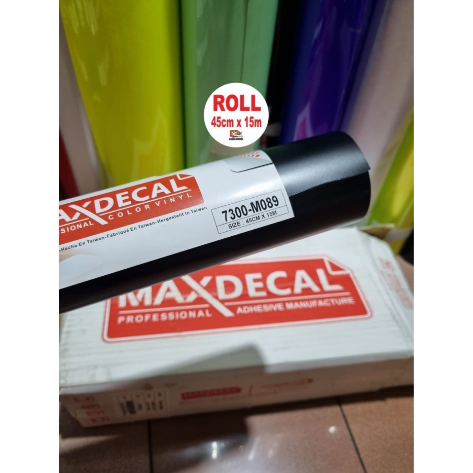 

Roll Sticker Maxdecal 7300 M089 Blockut Black Transparan Doff Roll