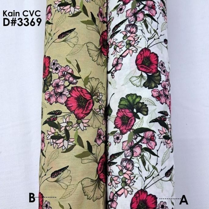 

Best Seller Kain Katun / Kain Print Cvc D-3369 Terbaik