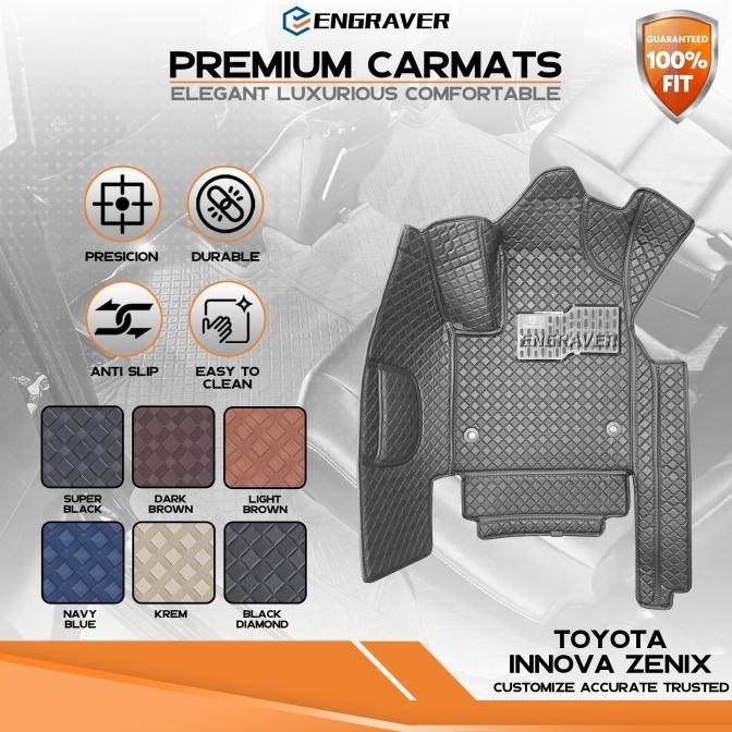 Ready Karpet Mobil Engraver Toyota Innova Zenix (Zenix Hybrid) Fullset Aksesoris Mobil