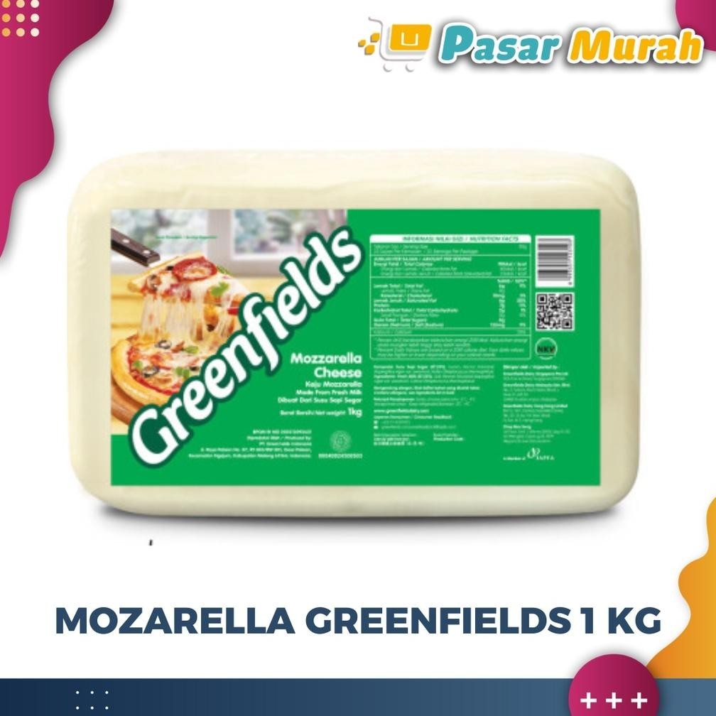 

READYYY KIRIM >> GREENFILDS MOZARELLA CHEESE / KEJU MOZARELLA 1 KG