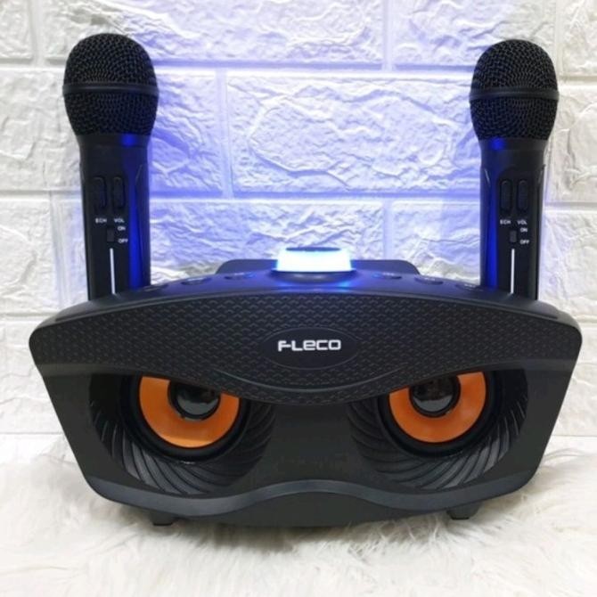 Speaker Mic Fleco Karaoke FL - 311 Free Mic Wireless Speaker Bluetooth