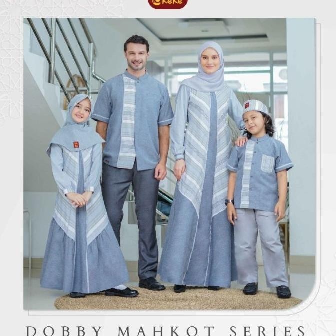 Sarimbit Keke Dobby Mahkot Series Denim Blue Pengiriman Cepat