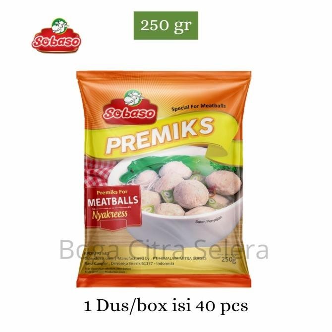 

1 Dus Tepung Bakso Premiks Nyakres Sobaso 250gr