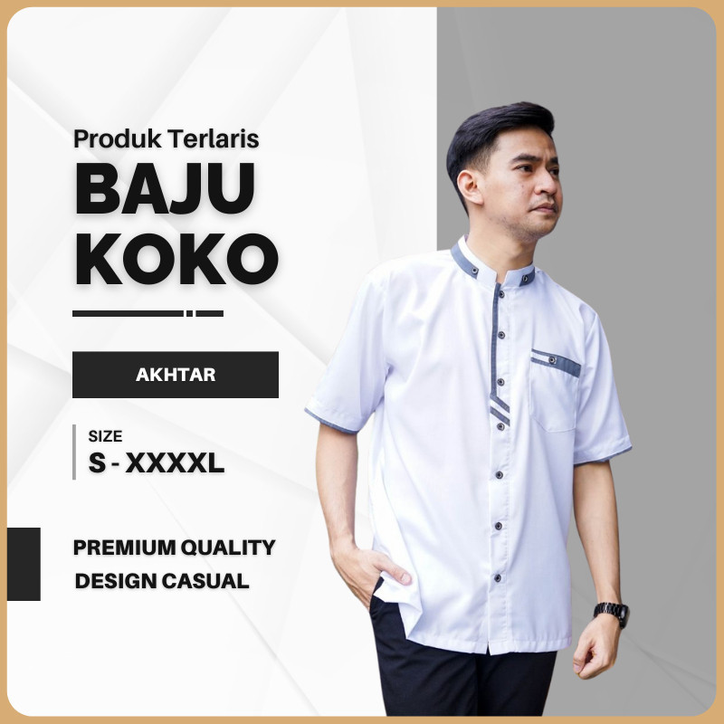 Koko Pria Dewasa Terbaru 2024 Atasan Slim Fit Pendek Jumbo Kemjko Jumatan Kemko Cowo Sultan 2023 Aya