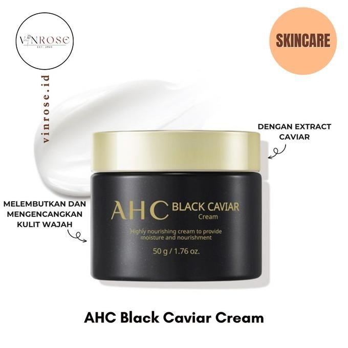 Skincare Ahc Black Caviar Cream Korea Skincare Cream Wajah