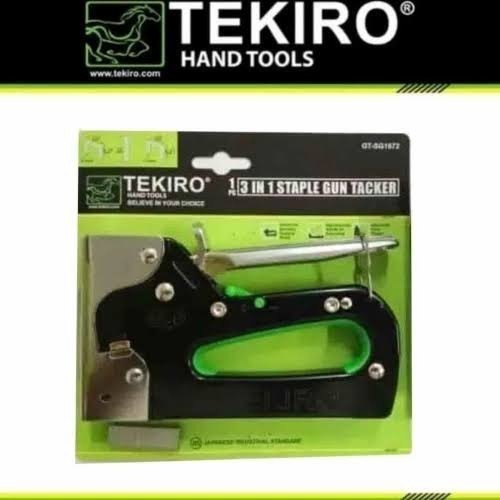 

STAPLE STAPLES STAPLER STEPLES GUN TACKER TEMBAK JOK 3 IN 1 TEKIRO