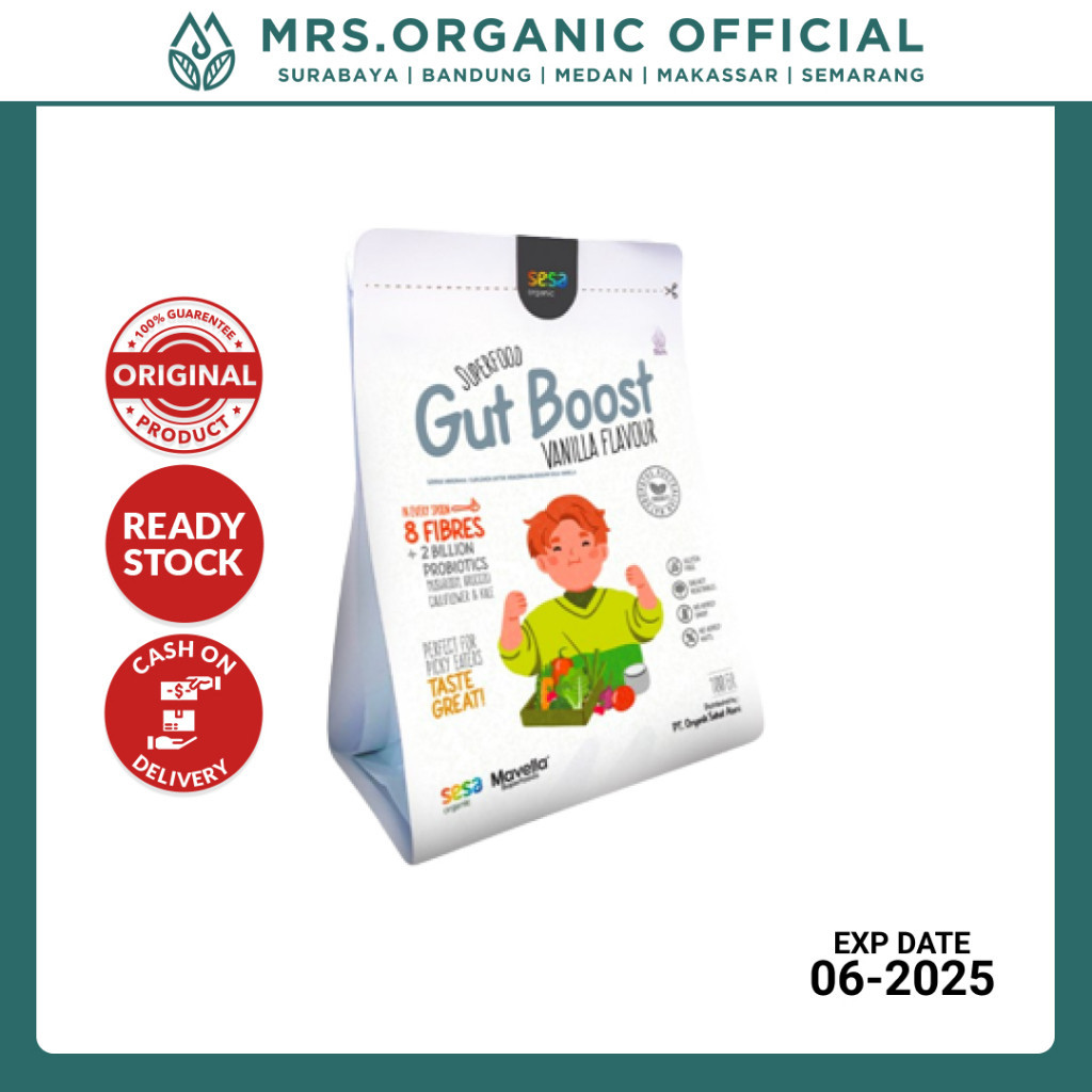 

Superfood Mavella Gut Boost Powder 100g - Minuman Superfoods Serat Probiotik