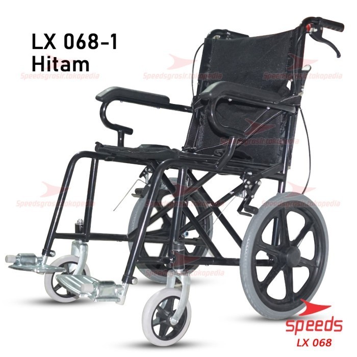 Speeds Kursi Roda Traveling Kursi Roda Alluminium Bisa Dilipat 068